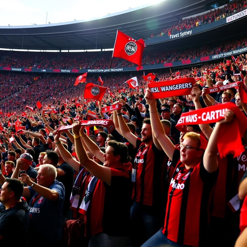 开云体育下载-西悉尼流浪者球迷现场助威，激发球队夺冠斗志